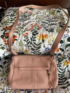 The Sak Collective Pink Pebble Leather Hobo Bag